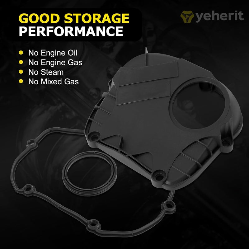 YEHERIT Store Engine Upper Timing Chain Cover with Gasket Compatible with VW Tiguan Beetle CC Eos Golf GTI Jetta Passat, Audi A3 A4 A5 A6 TT Replaces# 06H103269C 06H103269H - Image 3